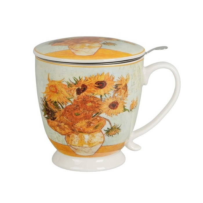Kubek z zaparzaczem Van Gogh Słoneczniki 510 ml DUO