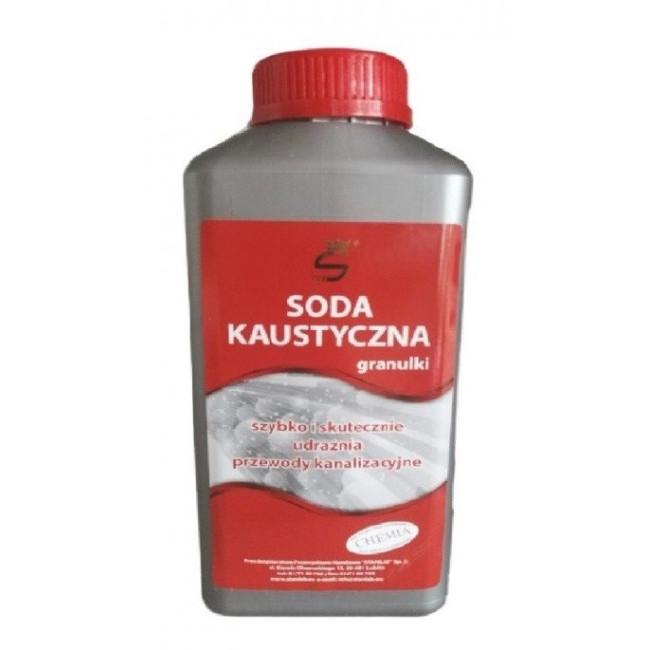 Soda kaustyczna do udrażniania rur 1 kg STANLAB