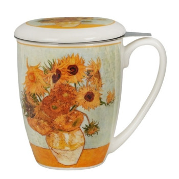 Kubek z zaparzaczem Van Gogh Słoneczniki 360 ml DUO 2