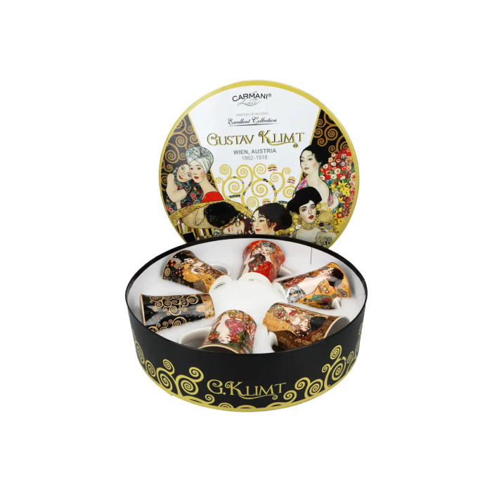 Komplet 6 kubków Gustav Klimt 350 ml CARMANI
