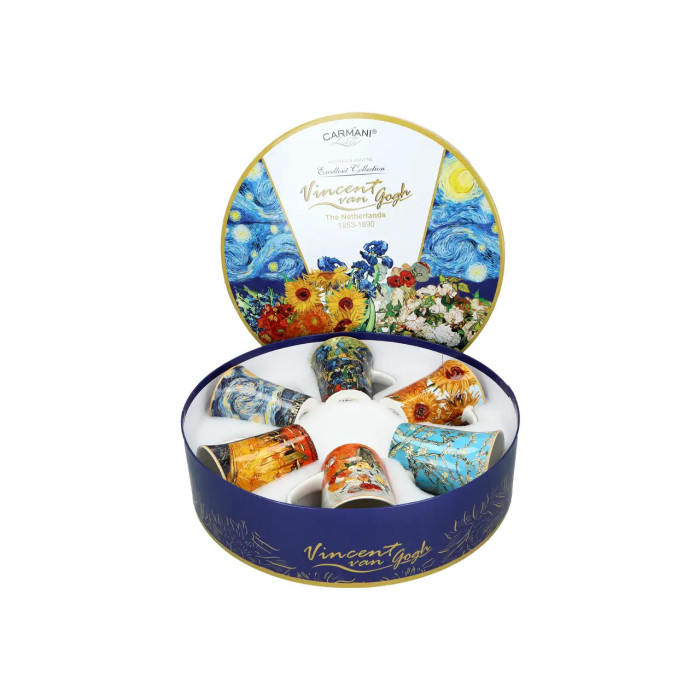 Komplet 6 kubków Van Gogh 350 ml CARMANI
