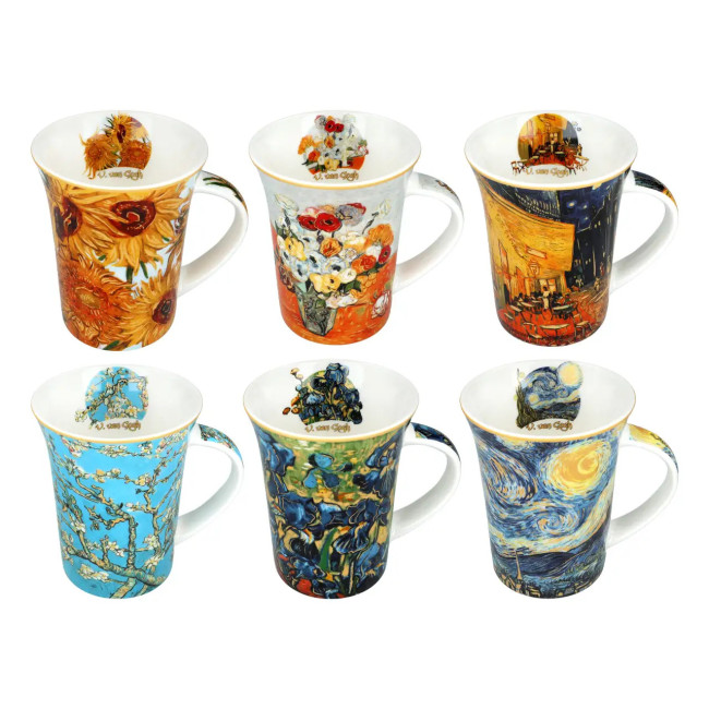 Komplet 6 kubków Van Gogh 350 ml CARMANI