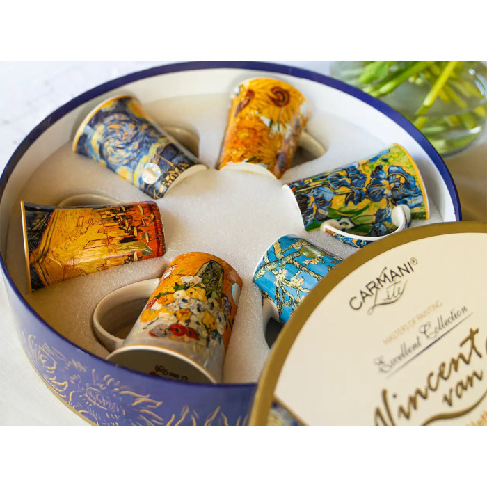 Komplet 6 kubków Van Gogh 350 ml CARMANI
