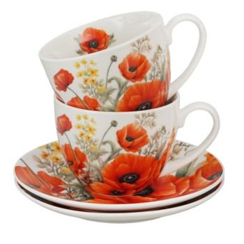 2 filiżanki ze spodkami Maki 270 ml DUO 2