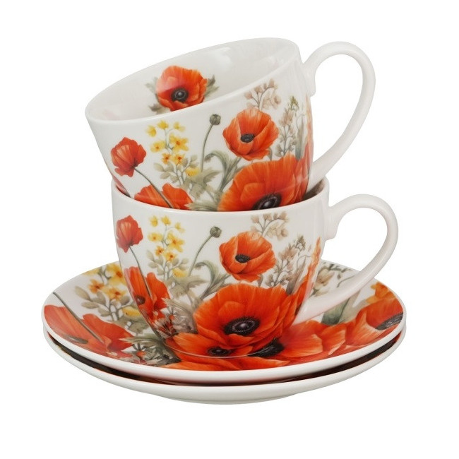 2 filiżanki ze spodkami Maki 270 ml DUO