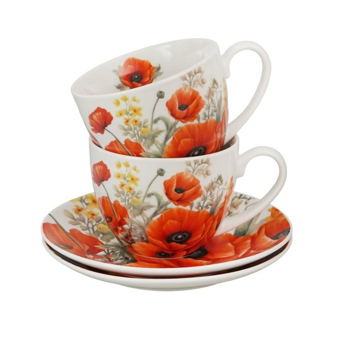 2 filiżanki ze spodkami Maki 270 ml DUO