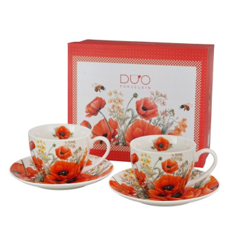 2 filiżanki ze spodkami Maki 270 ml DUO