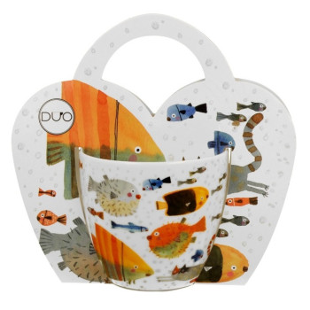 Duży kubek w ryby 460 ml DUO Seaside – morski motyw 2
