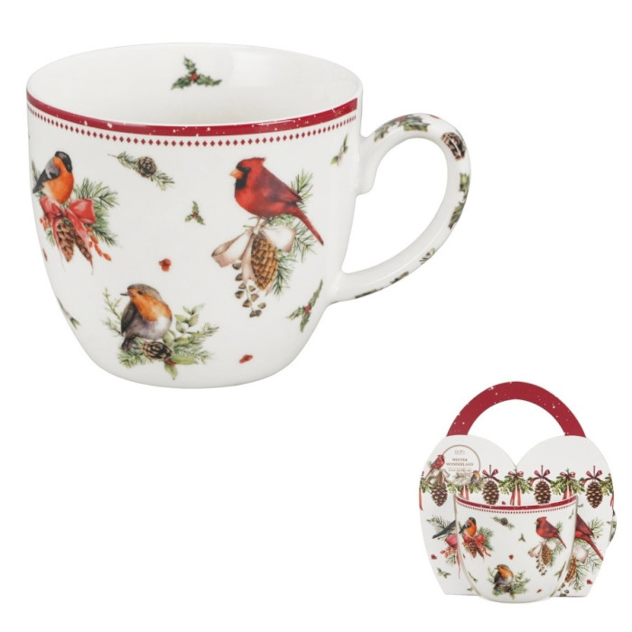 Duży kubek Zimowe Ptaki 460 ml DUO – Birds of Winter