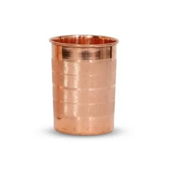 Miedziany kubek na wodę 250 ml fazowany Ayur Water