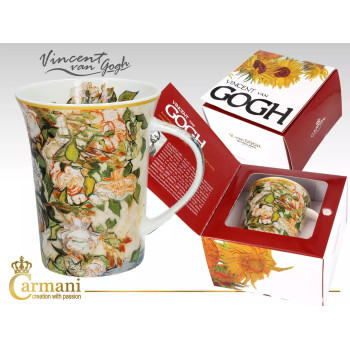 Kubek Vincent van Gogh Róże CARMANI 350 ml