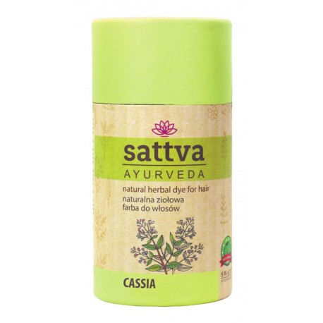 Naturalna ziołowa farba do włosów CASSIA 150g Sattva