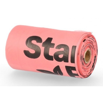 RÓŻOWE WORKI na psie odchody 100% BIODEGRADOWALNE i KOMPOSTOWALNE 15szt. StarchBag