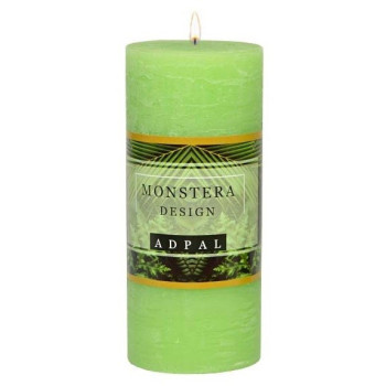 Świeca pieńkowa MONSTERA DESIGN pistacjowa 160/70 RUSTIK AROMAT Adpal