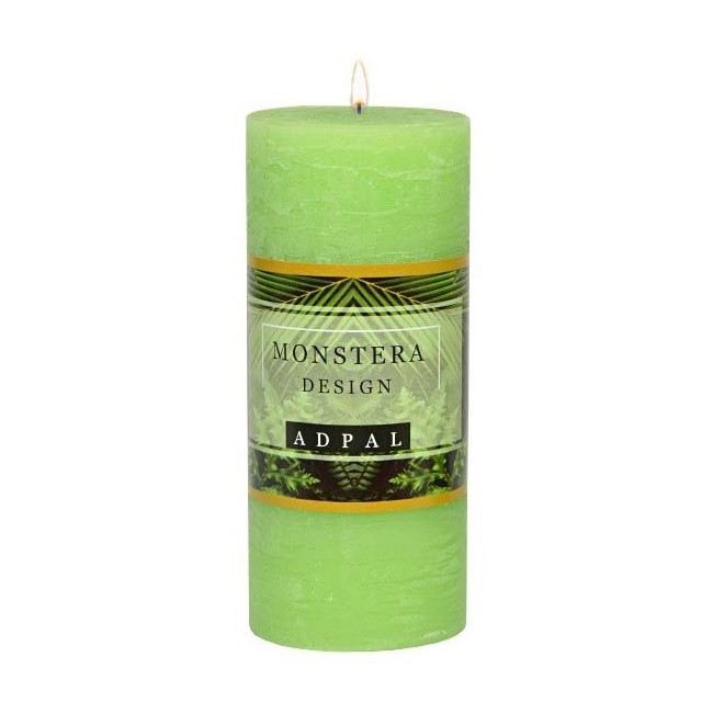 Świeca pieńkowa MONSTERA DESIGN pistacjowa 160/70 RUSTIK AROMAT Adpal