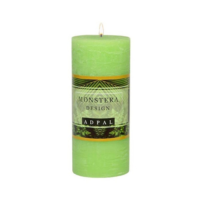 Świeca pieńkowa MONSTERA DESIGN pistacjowa 160/70 RUSTIK AROMAT Adpal