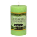 Świeca pieńkowa MONSTERA DESIGN pistacjowa 120/70 RUSTIK AROMAT Adpal