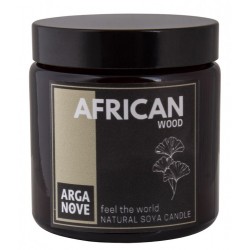 Naturalna sojowa świeca AFRICAN WOOD 100ml Arganove
