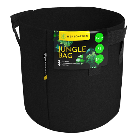 GROWBAG Doniczka materiałowa 8l 21x21x21cm Herbgarden Jungle Bag Round