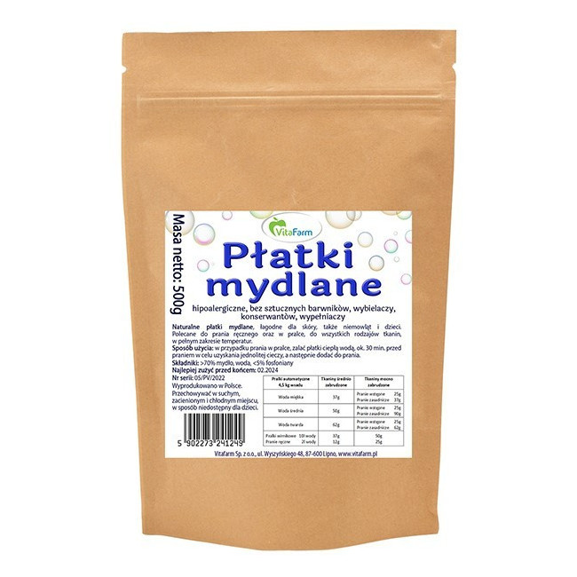 Płatki mydlane hipoalergiczne 500g Vitafarm
