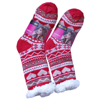 Antypoślizgowe skarpetki-kapcie damskie 35-38 – ciepłe i stylowe!