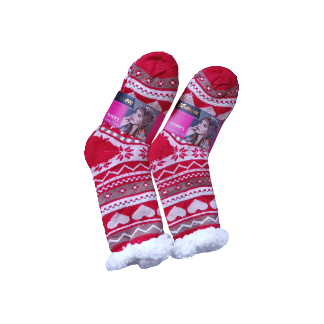 Antypoślizgowe skarpetki-kapcie damskie 35-38 – ciepłe i stylowe!