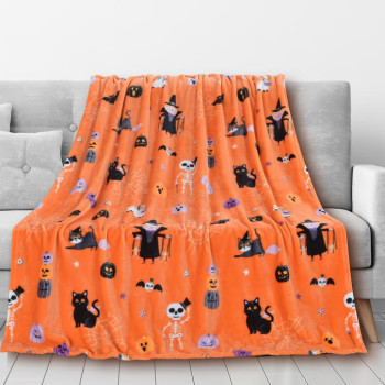 Koc/narzuta HALLOWEEN Haunted House 160x200cm Luna Home