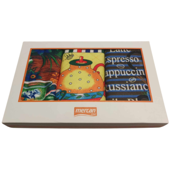 Komplet ścierek kuchennych bawełnianych 3 szt. 42x64 cm z haftem
