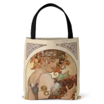 Torba z nadrukiem w stylu Zodiak Alfons Mucha
